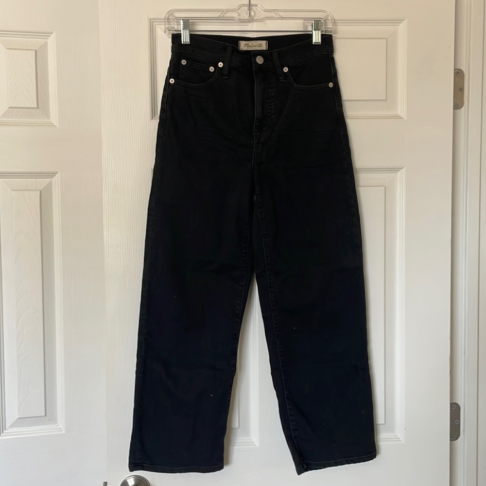 Madewell Black Flare & Wide Leg Jeans